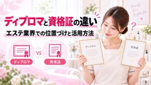 ディプロマと資格証の違いとは？エステ業界での位置づけと活用方法を解説