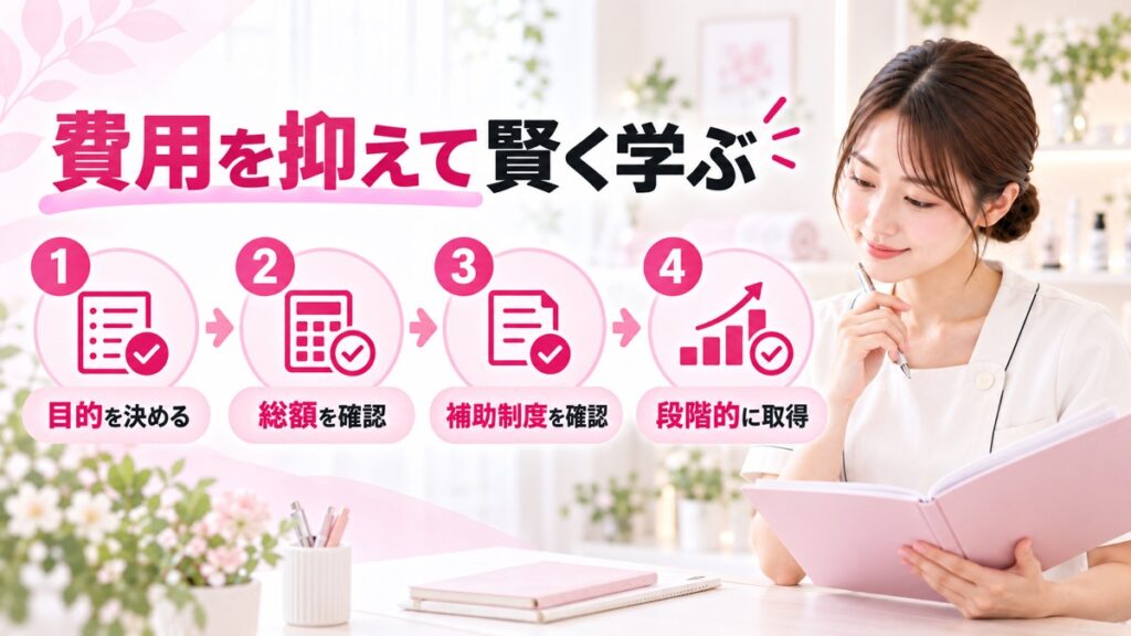 費用を抑えながら資格を取る方法