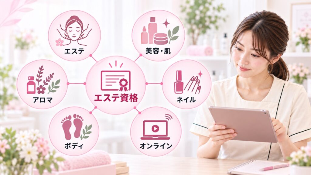 エステ資格の全体マップ