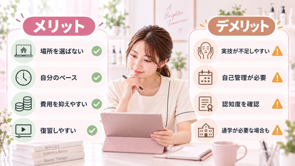 オンライン取得の5つのメリット、オンライン取得の3つのデメリット