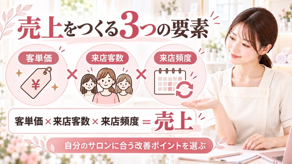 STEP3:売上を構成する3つの要素を最適化する