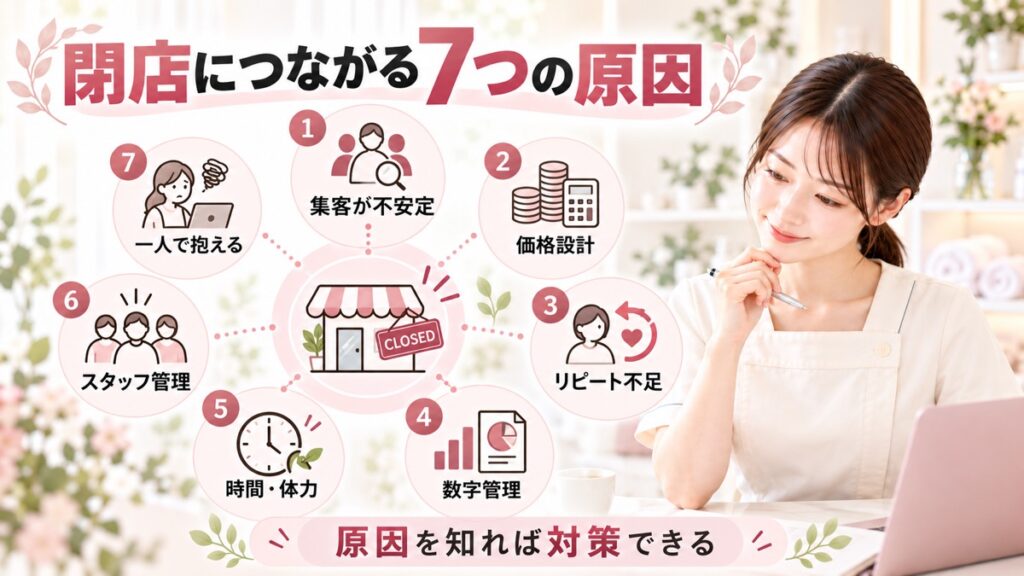 廃業につながる7つの原因