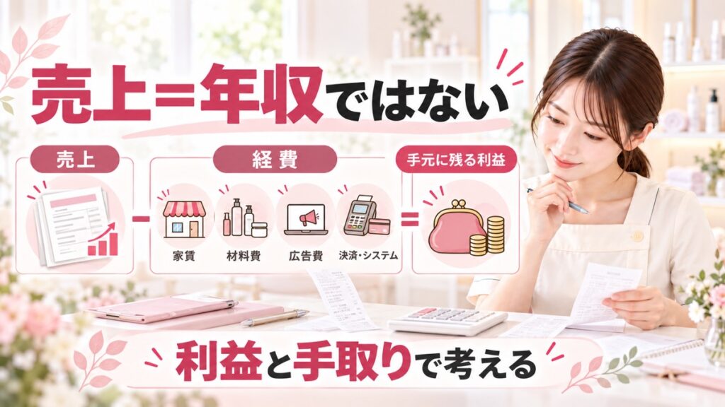 売上から手取りを計算する考え方