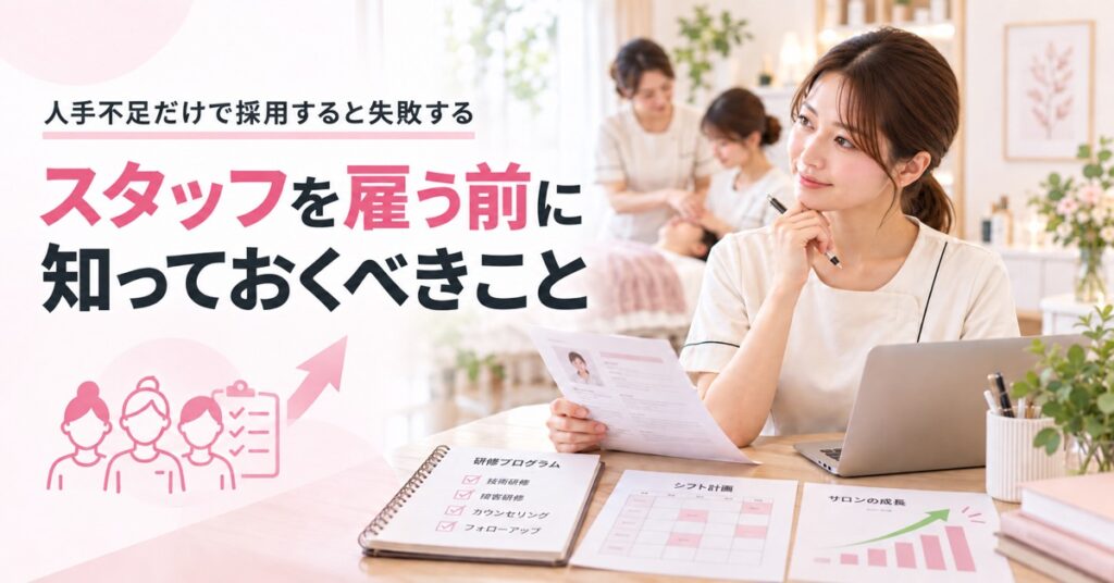 スタッフを雇う前に知っておくべきこと｜「人手が足りないから採用」では失敗する理由
