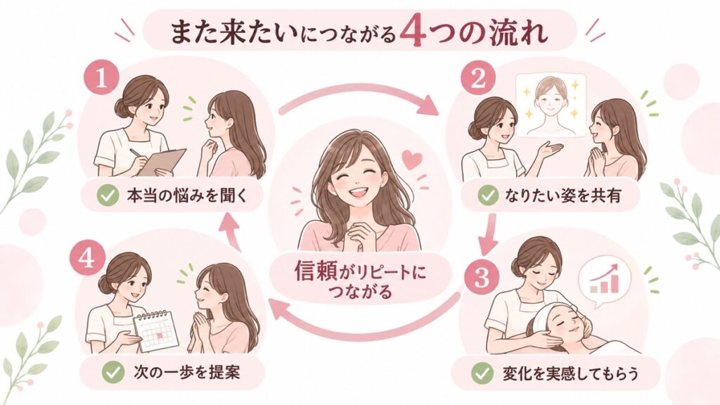 リピーターが増えないサロンに共通する3つの原因|心斎橋8年オーナーが解説