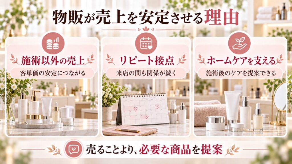 なぜエステサロンの物販が重要なのか