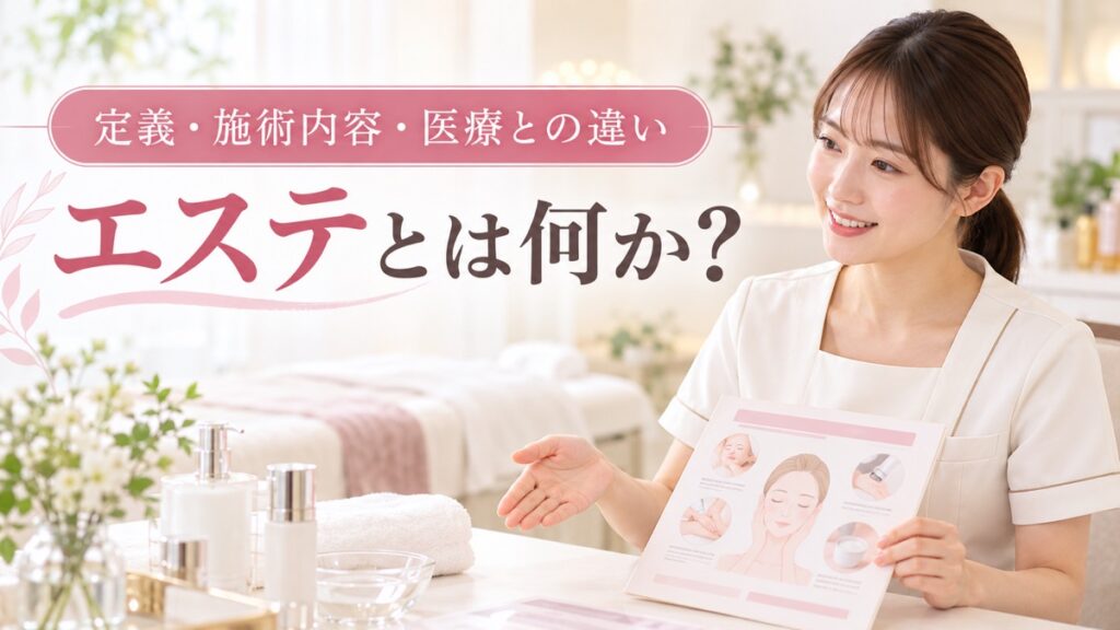 エステとは何か？定義・施術内容・医療との違いをわかりやすく解説