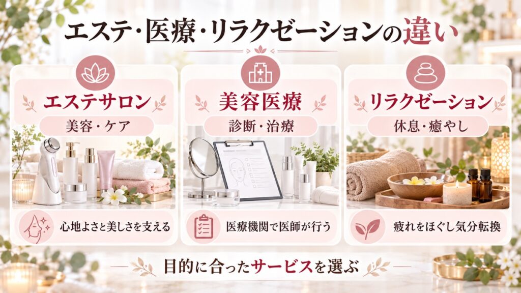 エステと医療の違い