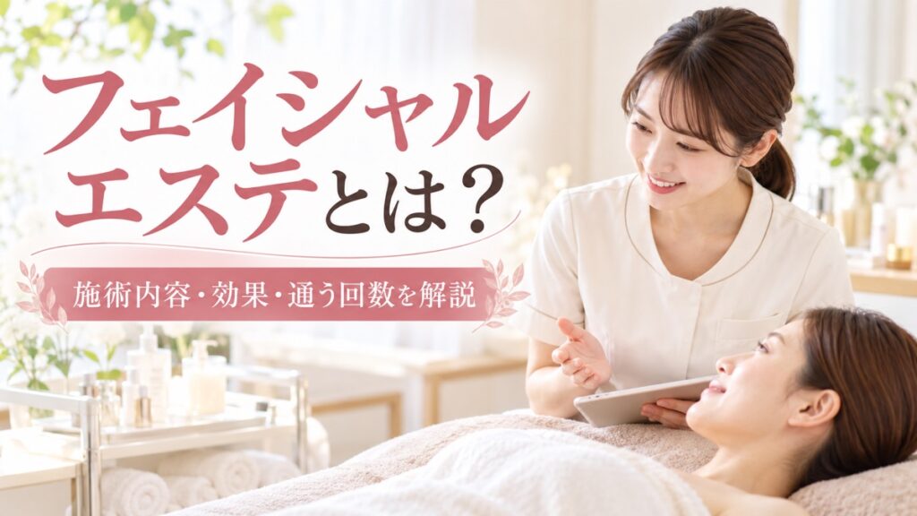 フェイシャルエステとは？施術内容・効果・何回で結果が出るか解説