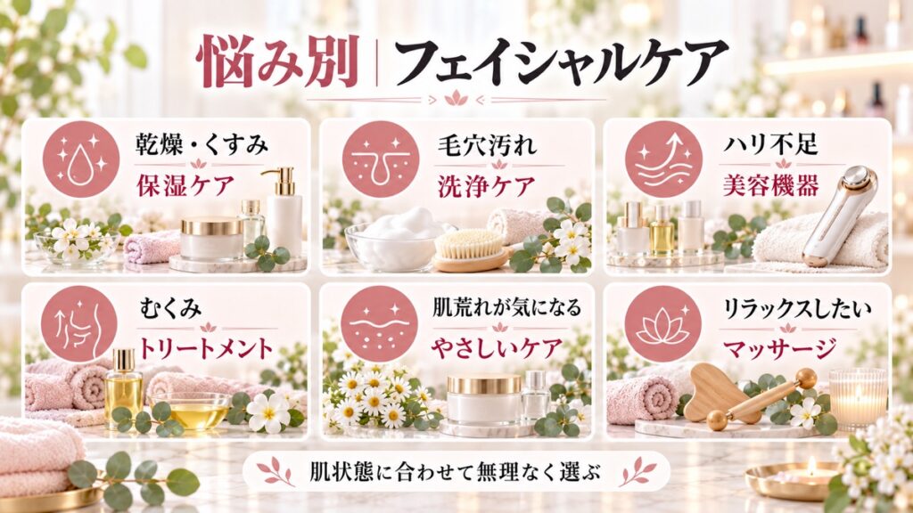フェイシャルエステで期待できる主な効果